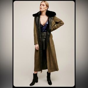Military Fur Trench - Free People